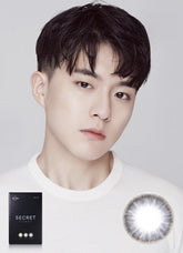 Lensme Secret Homme Navy Black 月拋美瞳隱形眼鏡(2片)