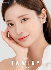 Lensrang Iwwiny Brown 棕色月拋彩色隱形眼鏡(2片)