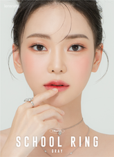 Lensrang School Ring Gray 月拋彩色隱形眼鏡(2片)