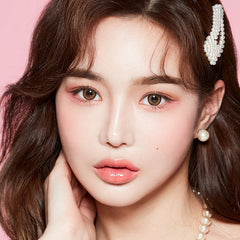 Lenstown 梨芝瞳 Cosmetic Romantea Tokyo Grande Peach Brown 月拋(2片)