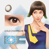 LACELLE Diamond Gold Champagne 閃啡日拋隱形眼鏡(30片)