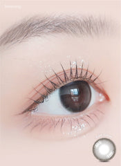 Lensrang Suger Cream Ash Black 灰黑色月拋美瞳（2片）