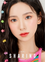 Lensrang Sharing Gray 灰色月拋彩色隱形眼鏡（2片）