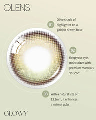 OLENS Glowy 1-Day Golden Olive（日拋/10片）