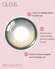 OLENS Big Glowy 1-Day Mocha Brown（日拋/10片）
