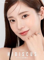 Lensrang Hibiscus Rich Brown 月拋彩色隱形眼鏡（2片）