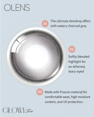 OLENS Glowy Tear 1-Day Charcoal（日拋）