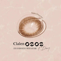 Clalen O2O2 Color 1-Day Sepia Choco EX 日拋彩色隱形眼鏡（30片裝）