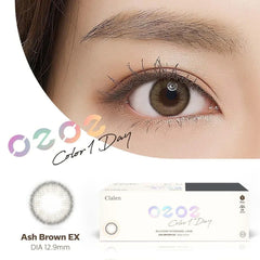 Clalen O2O2 Color 1-Day Ash Brown EX 日拋彩色隱形眼鏡（30片裝）
