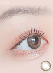 Lensrang Suger Cream Ash Brown 奶霧灰棕色月拋美瞳（2片）