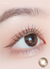 Lensrang Hibiscus Rich Brown 月拋彩色隱形眼鏡（2片）