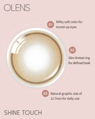 OLENS 1-Day Shine Touch Milky Brown（日拋/20片）