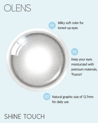 OLENS 1-Day Shine Touch Milky Gray（日拋/20片）